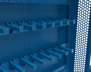 Rigging storage cabinet hooks