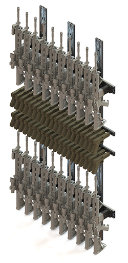 Raptor weapon mounting and display system