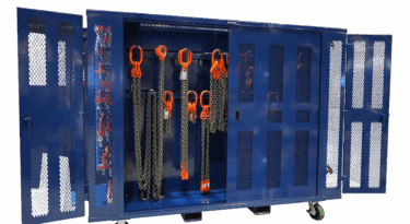Strong Hold rigging cabinet with pewag equipment