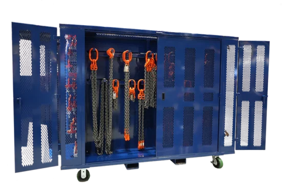 Strong Hold rigging cabinet with pewag equipment