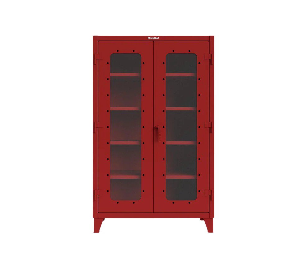 Strong Hold 46-LD-244-3001 storage cabinet with clear view doors