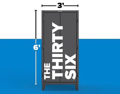 Thirty Six series cabinet with measurements