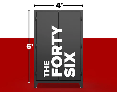 Forty Six series cabinet with measurements