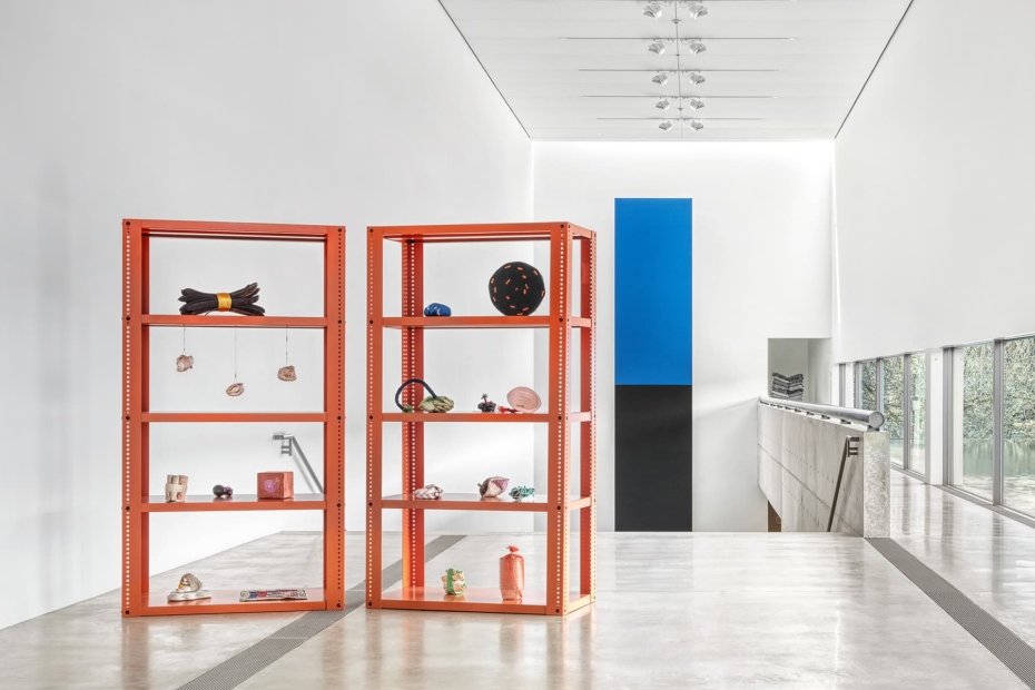 Strong Hold industrial shelving in a museum setting