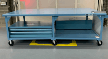 Strong Hold + Hubbard Supply custom industrial workbench
