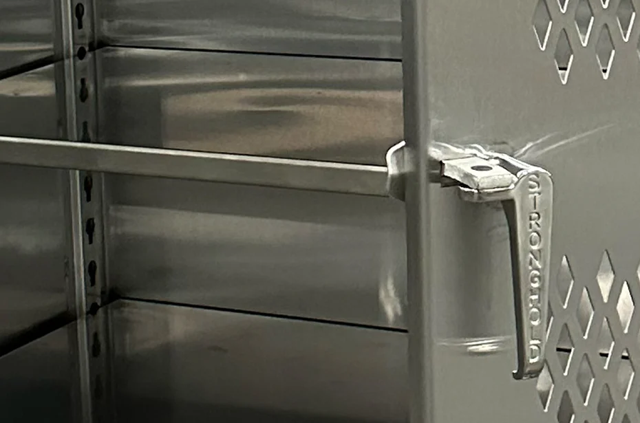 Strong Hold ventilated stainless steel cabinet