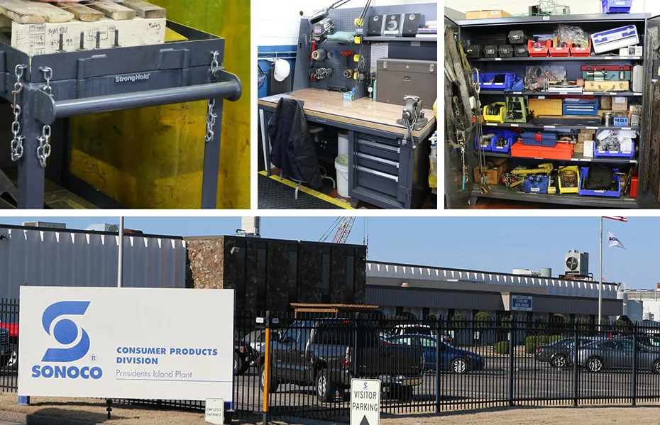 Strong Hold products at the Sonoco facility