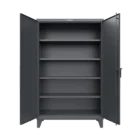Strong Hold dark gray 46-244-7024 industrial storage cabinet open