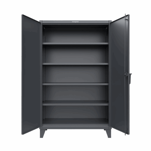 Strong Hold 46-244-7024 industrial storage cabinet open