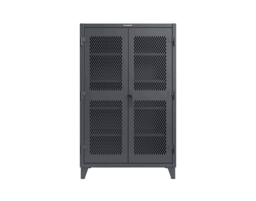 Strong Hold 46-V-244-7024 gray, ventilated storage cabinet