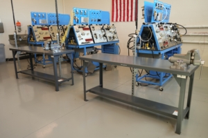 WPCC Machine Tooling Classroom with Strong Hold work tables