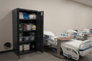 WPCC Health Sciences Classroom with Strong Hold cabinet