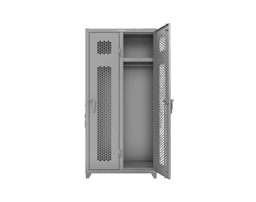Gray Strong Hold ventilated locker