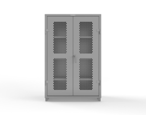 Strong Hold 46-H-243-L cabinet with hexagon punched metal ventilation