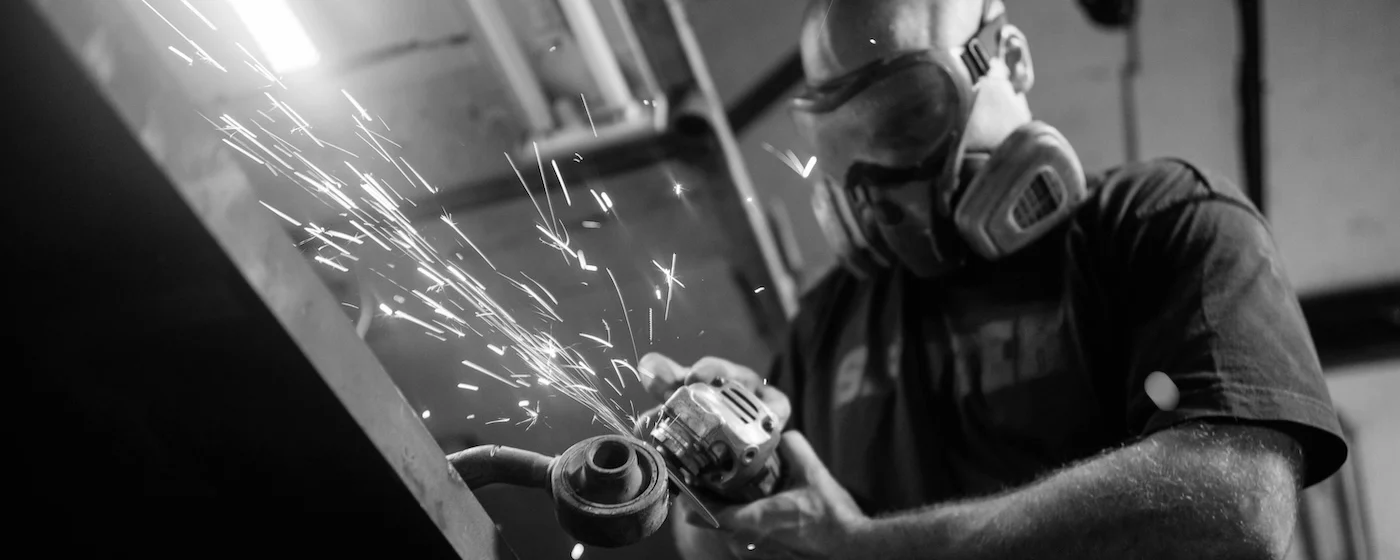 Strong Hold welder at the Louisville, KY production facility