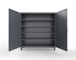Strong Hold 66-244-7024 industrial storage cabinet open