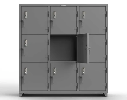 Strong Hold 66-9D-24-3T-EK-L 9 compartment locker with electronic locks