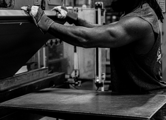 Strong Hold manufacturer operating a press break