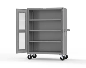 Mobile cabinet on casters