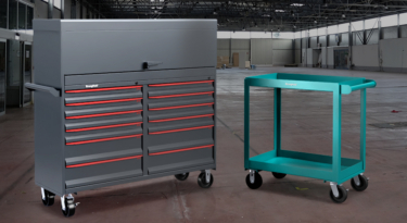 Strong Hold tool cart and service cart in an industrial setting