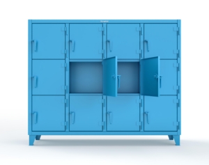 Strong Hold 75-18-3TMT Extreme Duty 12 GA Triple-Tier Locker with 12 Compartments