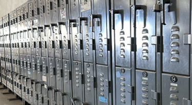 Row of Strong Hold employeee lockers
