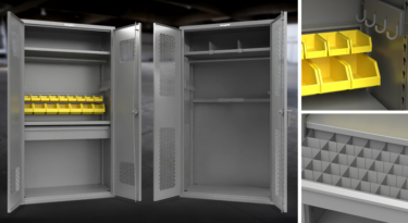 Strong Hold TA-50 lockers with storage features